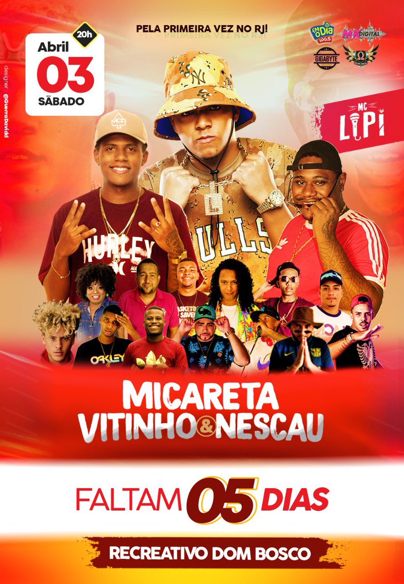 Contagem regressiva para o inédito vamos com tudo família #McLipiNaMicareta