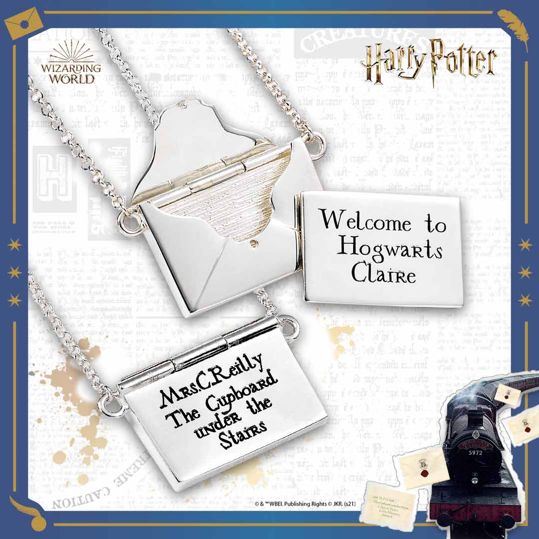 TheCaratShop's tweet photo. Feel a step closer to Hogwarts, with this Hogwarts Acceptance Letter necklace, you can have your very own name etched onto the front.

https://t.co/chWBLV4JB2

#HarryPotter #thecaratshop #Hogwarts #Acceptance #Letter #necklace #jewellery https://t.co/u5Gy3tw6ey