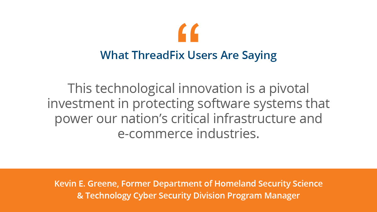 denimgroup's tweet photo. We're proud to work with great teams from a variety of industries! #ThreadFix #Cybersecurity https://t.co/isIyFfiROW