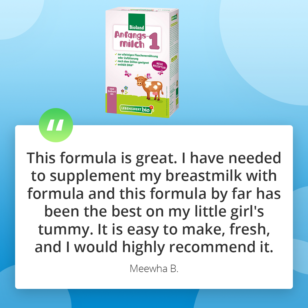 The balance with nature is one of the reasons for the superior quality of the milk used in Lebenswert organic formula stage 1. From making, via processing to ready product, the special organic quality is ensured by independent and government agency checks.