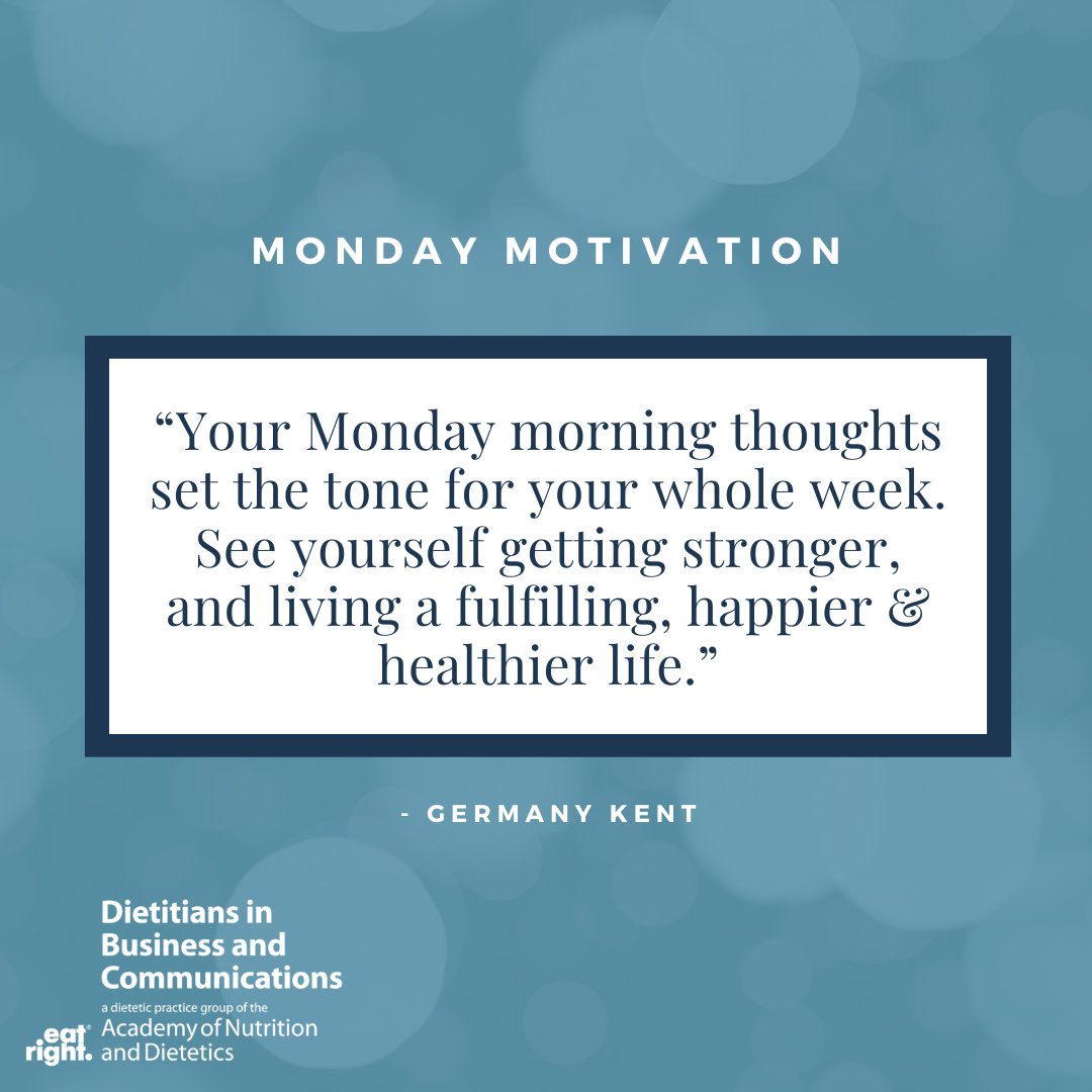 DBCDPG's tweet photo. Keep setting yourself up for success and happiness. 🌞#dbcdpg #mondaymotivation #RD #dietitians https://t.co/2WKitBdbTC