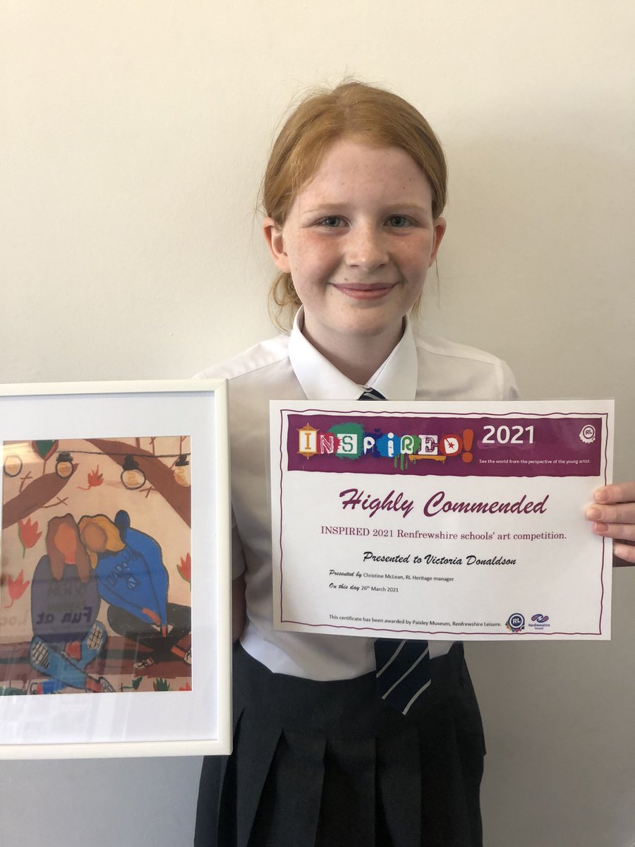LochfieldPS's tweet photo. Congratulations to 35 of our pupils who are having their art work displayed online as part of @RL4Leisure Inspired Art Competition. Huge well done to 3 pupils who received a Highly Commended Award. Very proud of you all! See the work online at https://t.co/o8Hz9507qh https://t.co/MgcQULszhs
