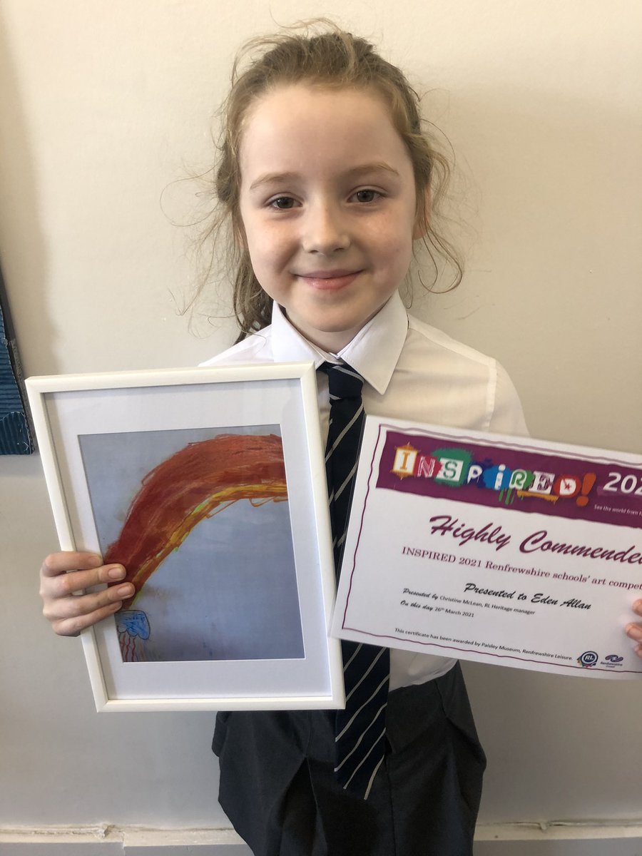 LochfieldPS's tweet photo. Congratulations to 35 of our pupils who are having their art work displayed online as part of @RL4Leisure Inspired Art Competition. Huge well done to 3 pupils who received a Highly Commended Award. Very proud of you all! See the work online at https://t.co/o8Hz9507qh https://t.co/MgcQULszhs