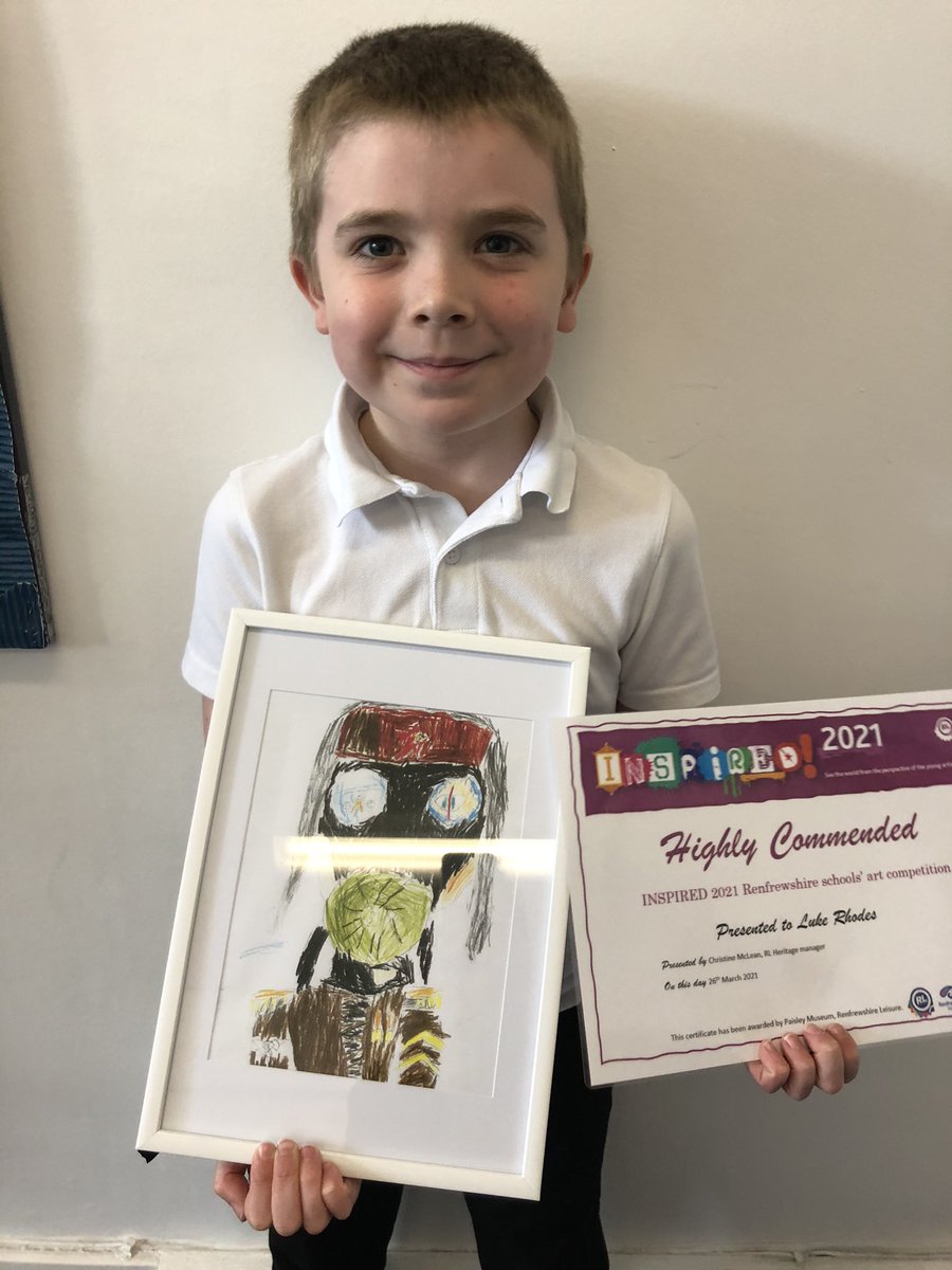 LochfieldPS's tweet photo. Congratulations to 35 of our pupils who are having their art work displayed online as part of @RL4Leisure Inspired Art Competition. Huge well done to 3 pupils who received a Highly Commended Award. Very proud of you all! See the work online at https://t.co/o8Hz9507qh https://t.co/MgcQULszhs
