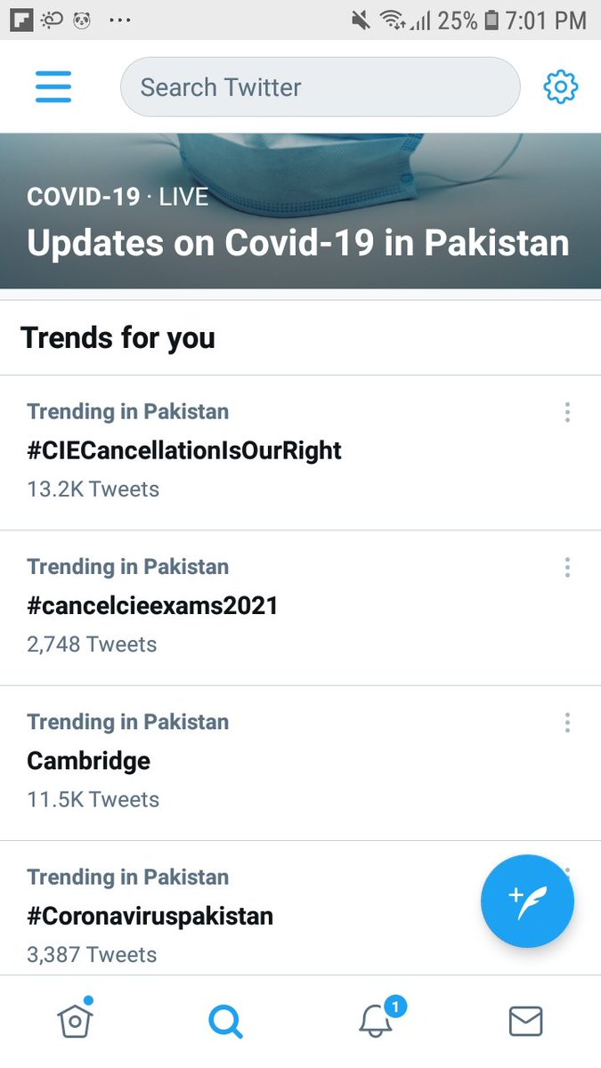 MoinKha03874475's tweet photo. #CIECancellationIsOurRight
#cancelcieexams2021 
The first three topic on twitter trending are related to our issue. If still the govt won't #cancelcieexams2021, then shame on you!
@Shafqat_Mahmood 
@CTurnerFCDO 
@Asad_Umar https://t.co/6P5u6pmrIU