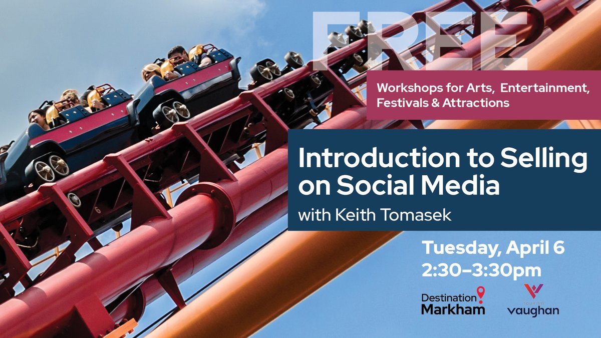 visitmarkhamca's tweet photo. Introduction to Selling on Social Media with Keith Tomasek | Tuesday, April 6th 
⠀⠀⠀⠀⠀
Registration is FREE. Register Here: https://t.co/97VRTUzg35 https://t.co/pBm96T6s94