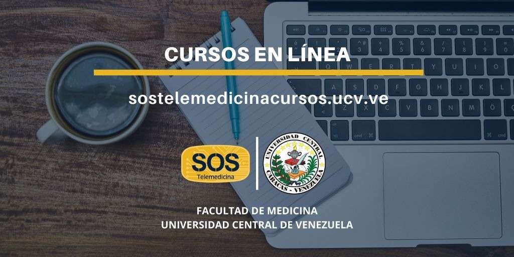 Los cursos en línea de <a href="/SOSTelemedicina/">SOS Telemedicina</a> son totalmente gratuitos y van dirigidos al personal de salud.

Conoce la oferta completa ingresando en sostelemedicinacursos.ucv.ve 

<a href="/eucv/">Egresados y Amigos #UCV</a> <a href="/SaberDeMedicina/">Estudiante Medicina</a> <a href="/saberucv/">Repositorio Institucional Saber UCV</a> <a href="/NotiMedUCV/">Noticia Medicina UCV</a> <a href="/CDCHUCV/">CDCH - UCV</a> <a href="/imt_ucv/">Instituto de Medicina Tropical UCV</a> <a href="/Llamadasos/">LlamadaSOS</a> <a href="/NotiMedUCV/">Noticia Medicina UCV</a> <a href="/ucvve/">UCV</a>