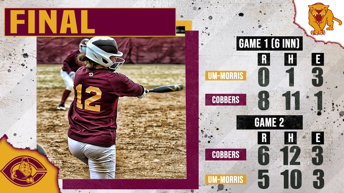 ICYMI: Megan Gavin pitched her 2nd straight shutout as she fanned 14 in the <a href="/CobberSoftball/">Concordia College Cobber Softball</a> sweep over UM-Morris on Sunday. Molly Wilde ⬇️ went 5-for-7  on the day with her 1st college HR. CC has now won 8⃣ of its past 9⃣ games and is 12-6 on the year.  #RollCobbs🌽
