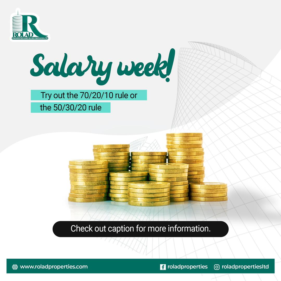 Roladproperties's tweet photo. There are so many reasons we are excited about this week but top of the list is;

💚 It’s Monday and 
💚 It’s Salary Week 

Salary Week has to be the most anticipated week of every month and without caution, we might actually spend a bit more than planned. https://t.co/BvY4Jn2QDb