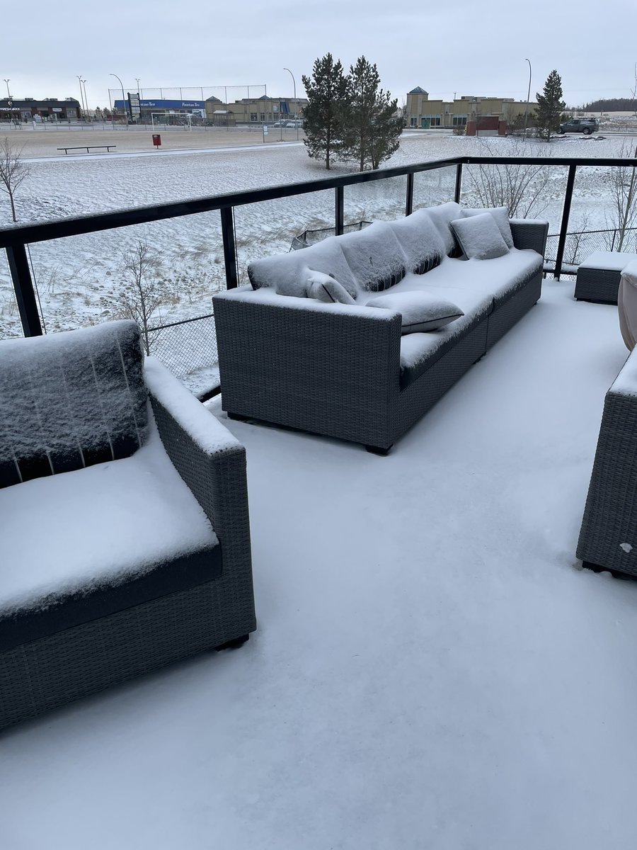I take full responsibility for the snow.  I changed out my winter tires and put out my patio furniture yesterday.  🙃