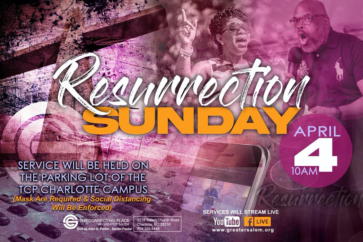 GreaterSalem's tweet photo. Join us for our Park and Praise Easter Resurrection service on April 4th and 10am. Details are attached below. https://t.co/1LwAWoWi74