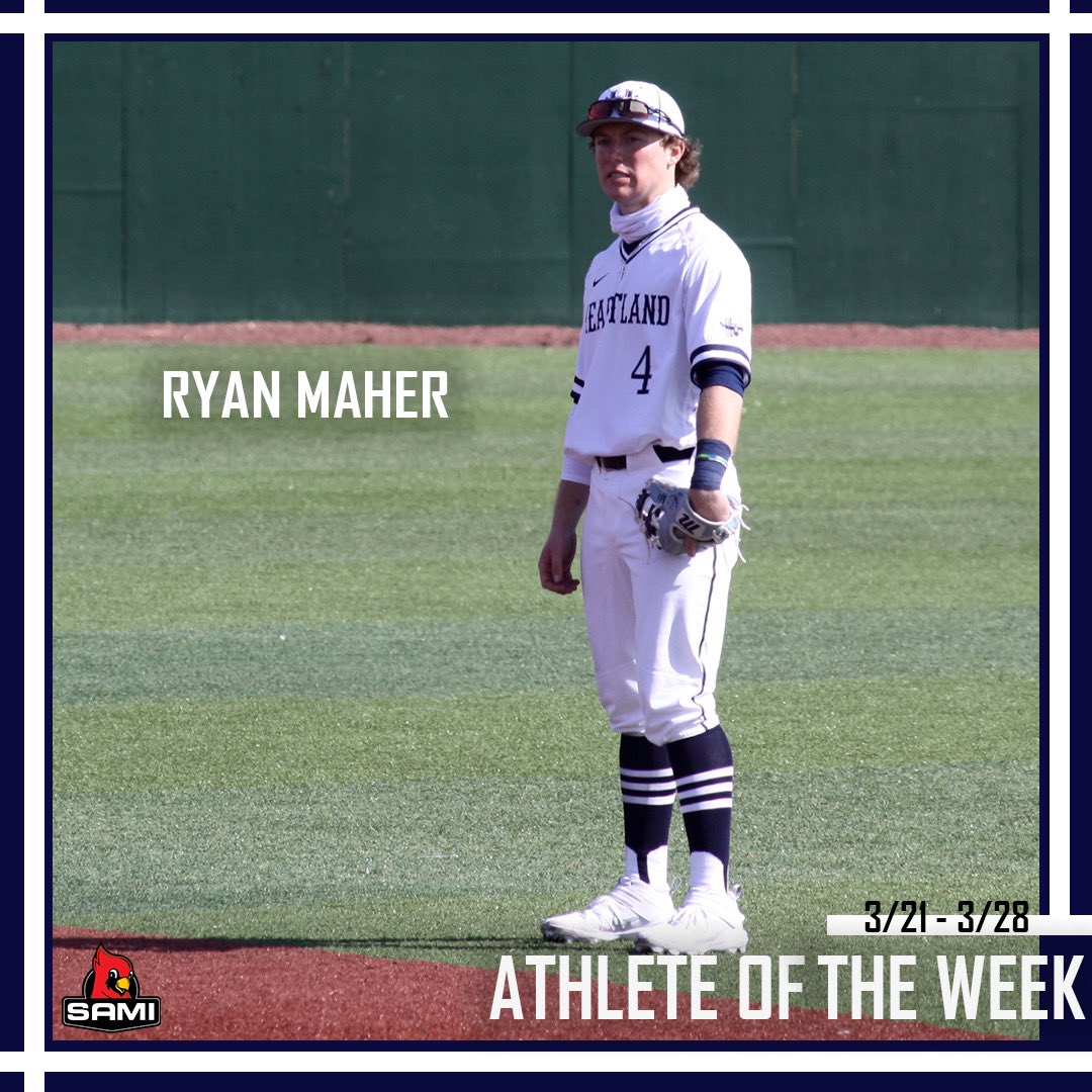 HCCAthleticDept's tweet photo. ⭐️ AOTW: Ryan Maher ⭐️
The Show Goes On for Maher. 🕺
In 4 games against ICC...
- .636 AVG
- .733 OBP
- 1.091 SLG
- 1.000 FPCT (11-11)
#HawkOfTheWeek https://t.co/y44GLER96F