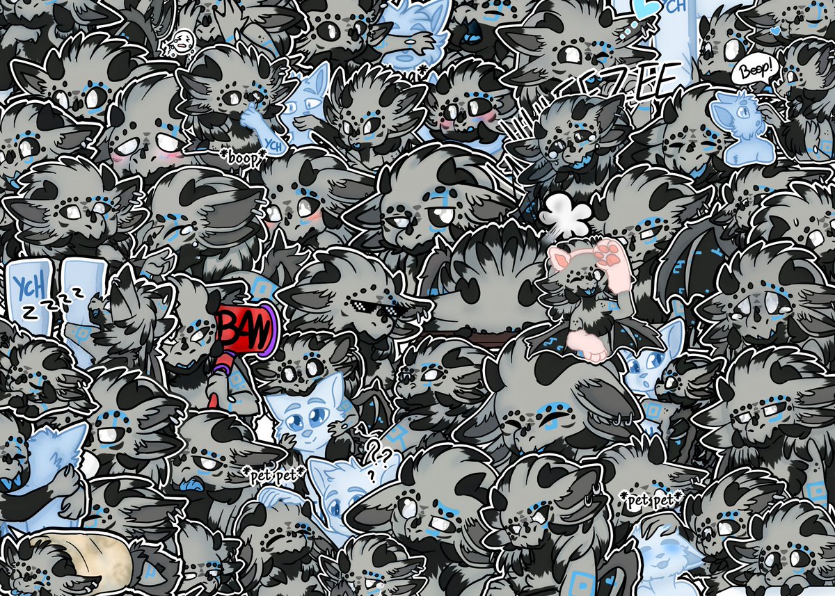 shadepiplup10's tweet photo. At last I finished my biggest job TWT!! 50 stickers made for @/Kinubaru on telegram!!
I really loved doing this job, even though it took me a long time it was worth it!!
Here you can find the pack!!
https://t.co/ThBDTHFgIL
#telegram #stickers #stickerspack #furry #furryart #art https://t.co/yVbCJsSNJf