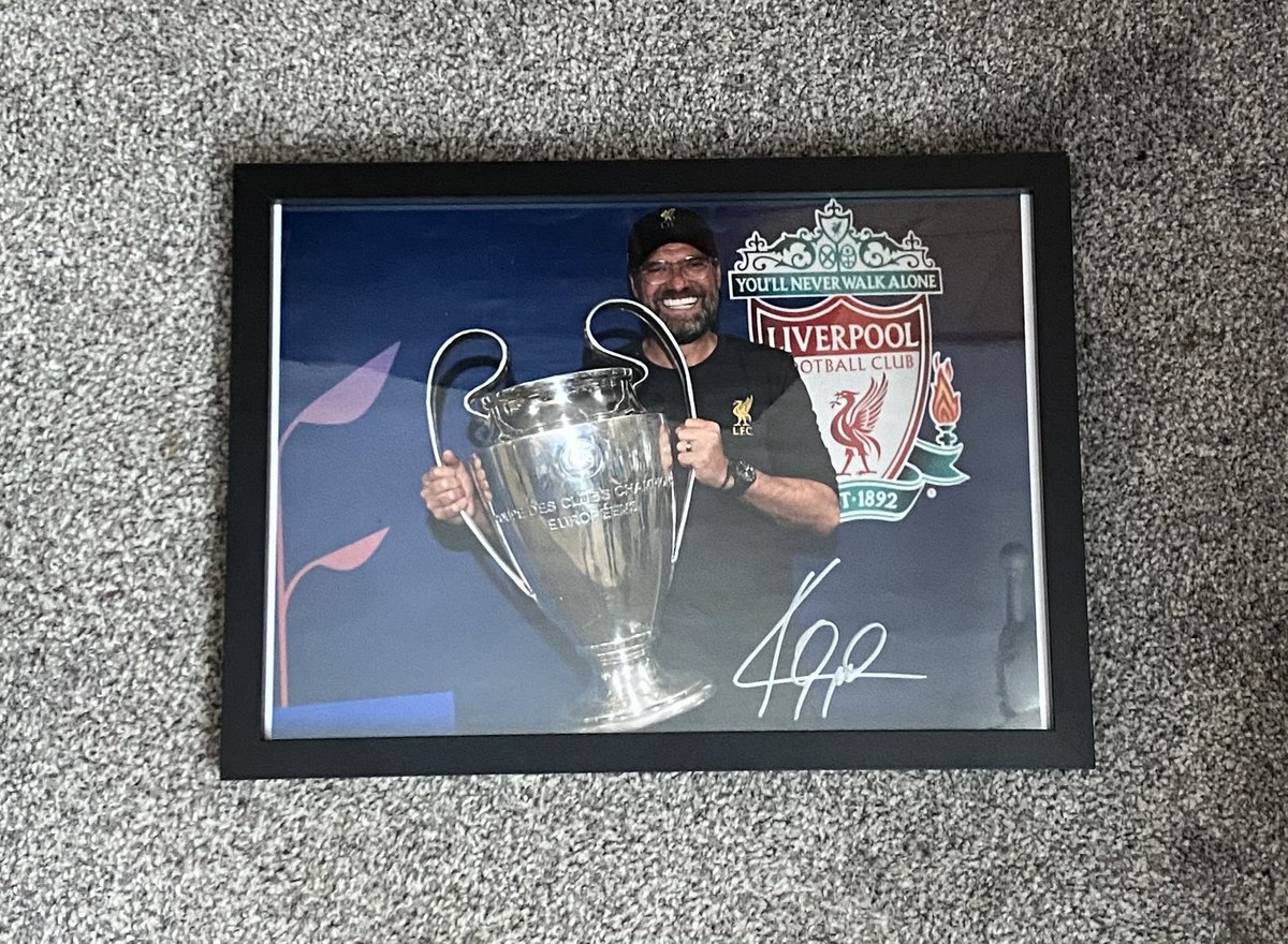Eventually got this beauty into a frame! Hand signed by the gaffer! ❤️