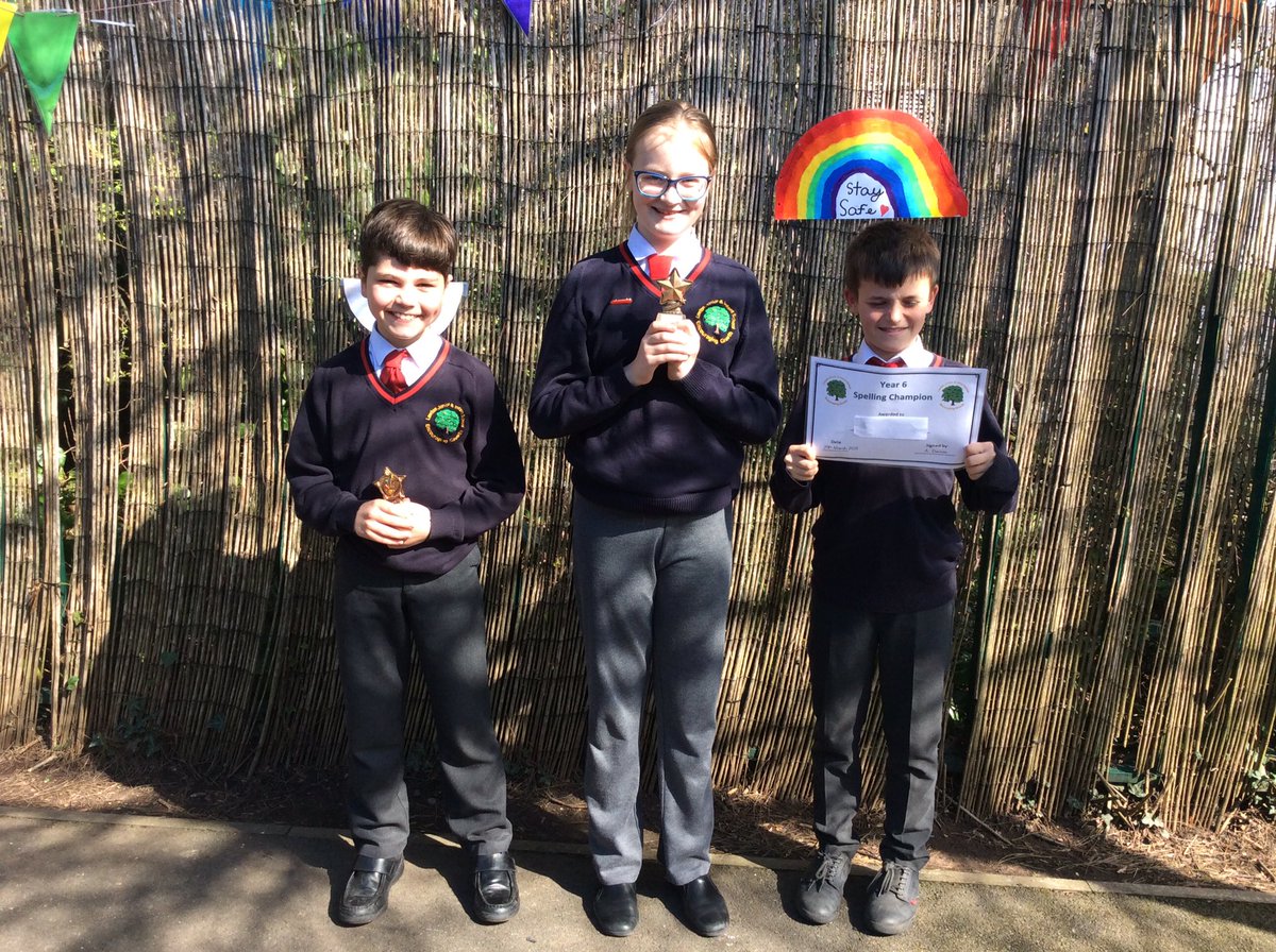LjlMrs's tweet photo. Well done to our Year 6a children on achieving their fantastic awards. From left to right: Art Award, Pupil of the Term and Spelling Award. https://t.co/to2CULklXg