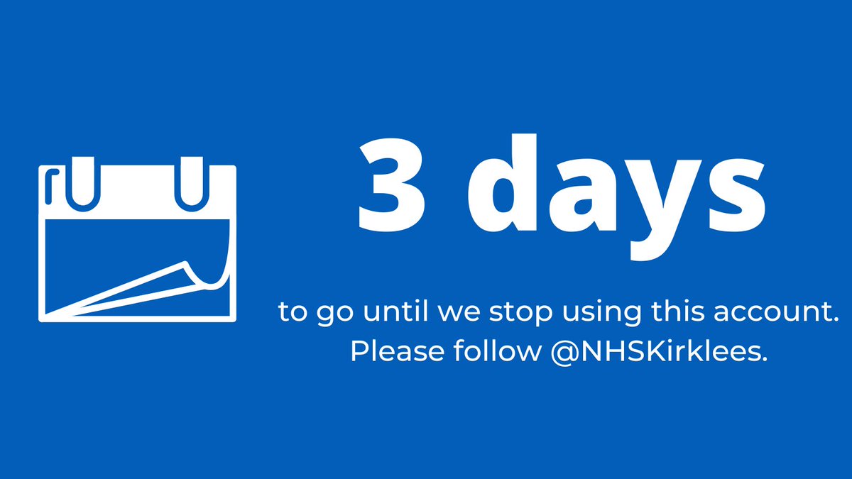 On 1 April we will merge with Greater Huddersfield CCG to create one CCG for Kirklees and will no longer use this account. Please follow @NHSKirklees for regular updates.