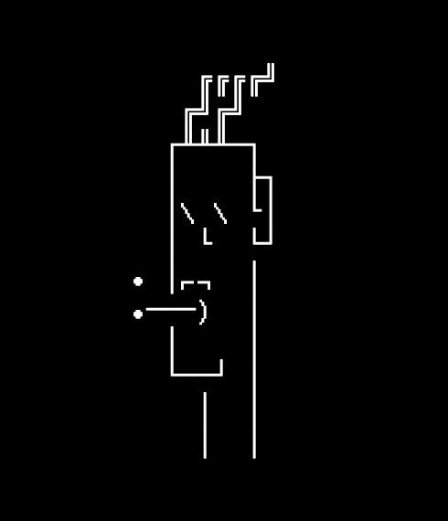 chrissharp's tweet image. Claimed my #asciipunks seems he&apos;s smoking some strong dank!