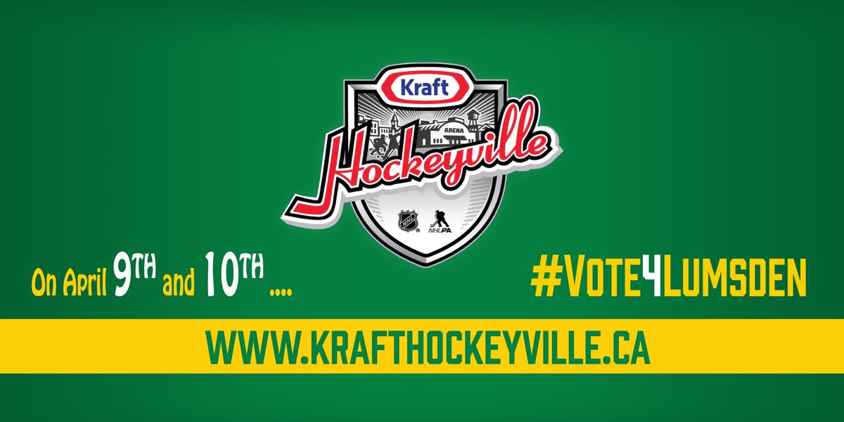 Are you following <a href="/Lum4Hockeyville/">Lumsden4Hockeyville</a> yet? Lumsden is a TOP4⃣Finalist for the <a href="/hockeyville/">Kraft Hockeyville</a> contest and they need your help! Head to their page and give a follow to stay up to date on how you can help bring Kraft Hockeyville to Saskatchewan for the first time ever!

<a href="/Lum4Hockeyville/">Lumsden4Hockeyville</a>