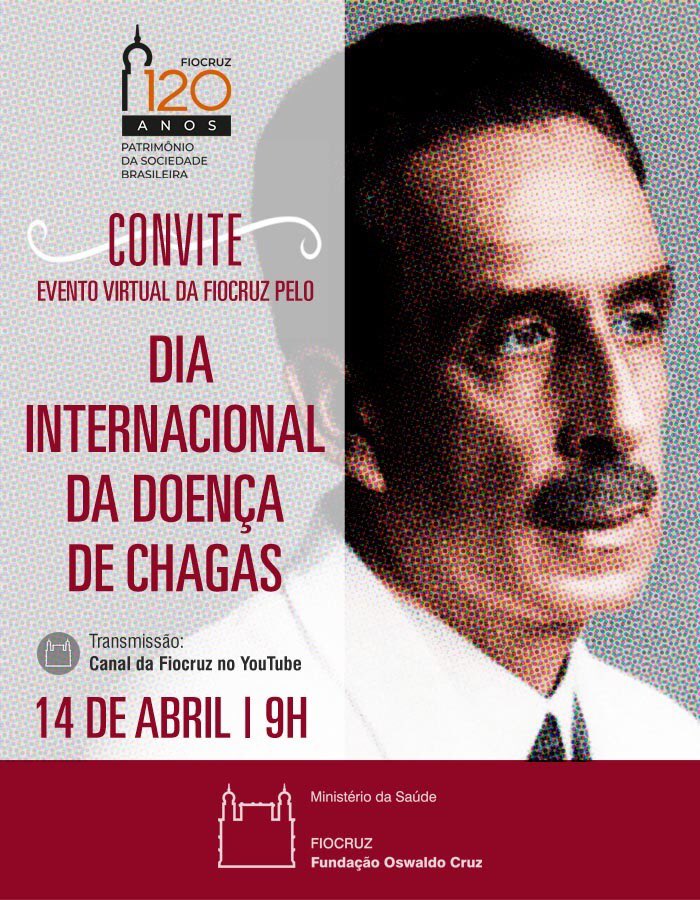 Extendemos la invitación al evento virtual en conmemoración del día internacional de la #enfermedaddeChagas #Chagasdisease Se realizará el lanzamiento de una gran iniciativa regional.