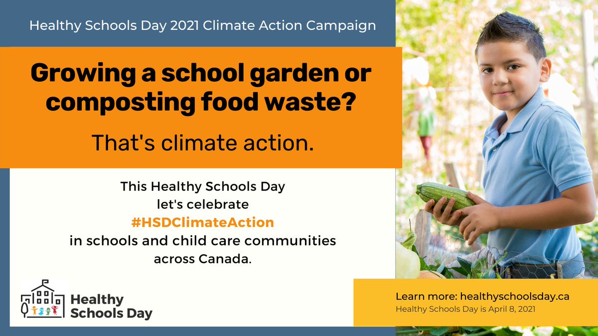 HealthySchCan's tweet photo. PLANT IT for the PLANET! The Healthy Schools Day team wants to celebrate greening and gardening initiatives in schools and other learning environments. Share your story by 31 March for a chance to win: https://t.co/WtbQjLUONw #HSDClimateAction @EcoSchoolsCAN https://t.co/rzfAlANkvu
