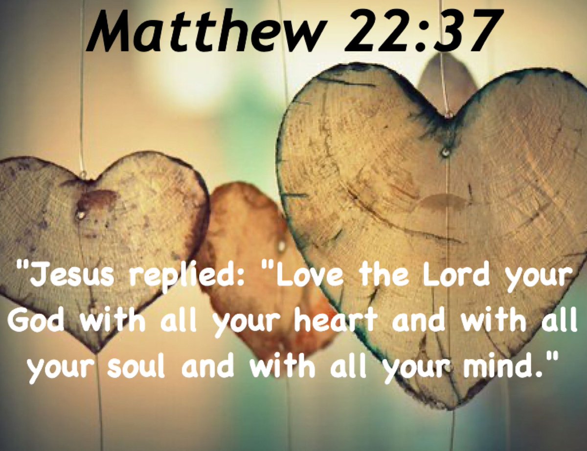 Today’s bible verse comes from Matthew 22:37 ! Loving God is shown through our actions towards his creation. This is why Jesus went on to say, "Love your neighbor as yourself." You are LOVED. Go share God’s love with others. #Jesuslovesyou