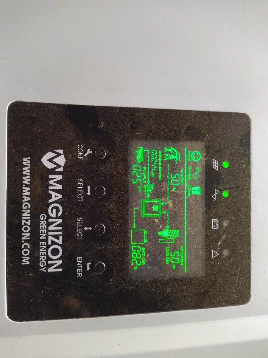 My DIY PV Combiner Box is Up(although some components didn't get to Siaya in Time ~ Had to Re-engineer most of the things), Connected to the PV and the Hybrid Inverter Charger. Finished setting abit Late so Couldn't Do a Proper Yield Test. 39VDC & 14.66A as at 3:30pm, which is ok