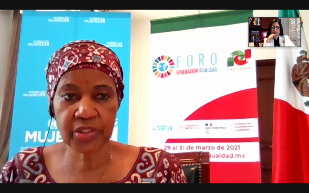 mariaacciona's tweet photo. Thanks @phumzileunwomen for your time to listen to NGO´s Mexicans Representatives about our concerns to get gender equal. Thanks also to @BelenSanzLuq and @ONUMujeresMX let's go on this together 💪🙋🏻♀️💜🌎
#sheforshe
#equalgender
#IgualdadDeGénero
#ForoIgualdad https://t.co/mAKgVvpA7K