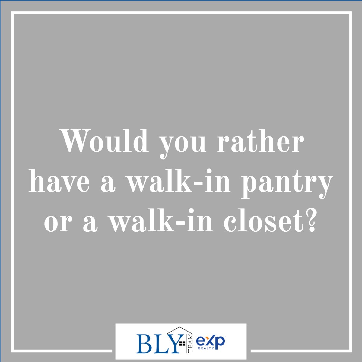 AgentBly's tweet image. While it's likely you'll have both in your house, if you had to sacrifice one for the other, what would you choose?