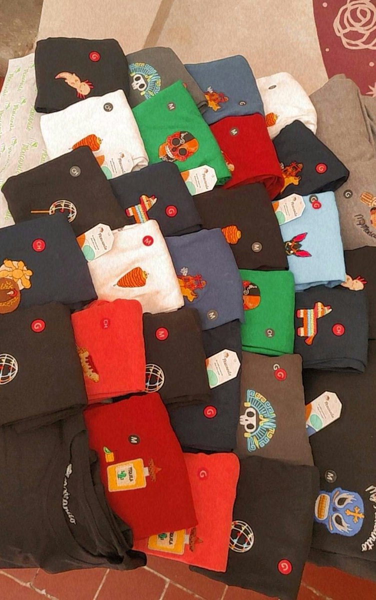 @muymexicanito playeras 100% algodón con bordados que nos identifica como mexicanos. #Apoyaalemprededor #orgullooaxaqueño #consumelocal