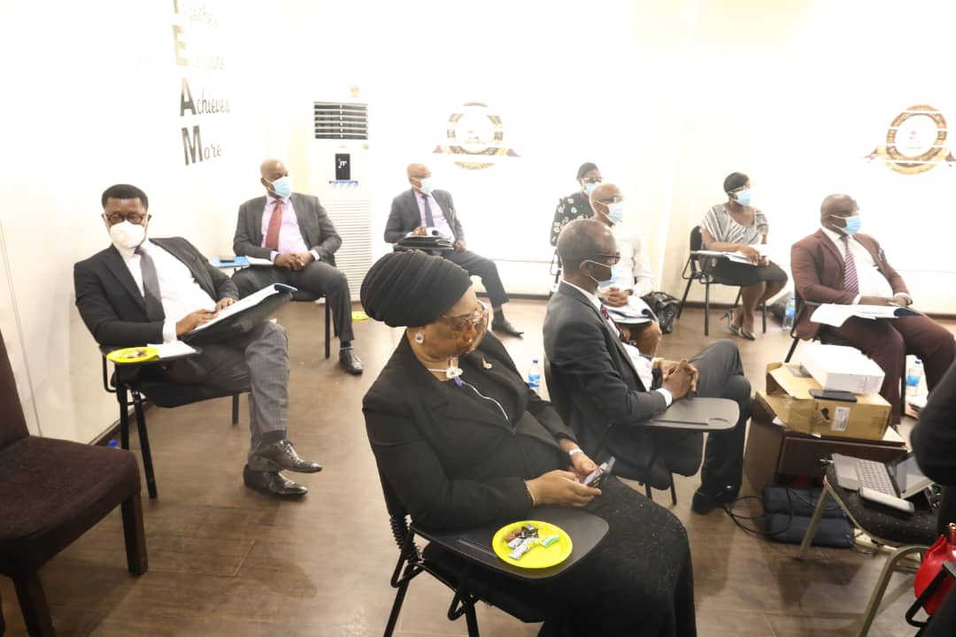 OfficeJudge's tweet image. Induction Course For Newly Appointed Bondsmen &amp;amp; Registry Staff Of The High Court Of Lagos, Held At The Training Centre Today Monday, 29th March,  2021.
@followlasg @LagosMoj
@JusticeAlogba
@drobafemihamzat
@jidesanwoolu
#InductionCourse 
#ForAGreaterLagos