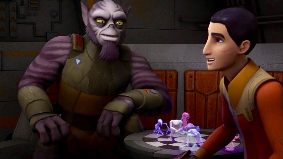 WrenSpecialty's tweet photo. BROS 💪🏽

This is BY FAR the best shot of Zeb and Ezra together. 

(From S3 Ep19: Double Agent Droid)

Save it to your photos!!! 

#StarWarsRebels #StarWars #EzraBridger #ZebOrellios https://t.co/xpC38bwpJq