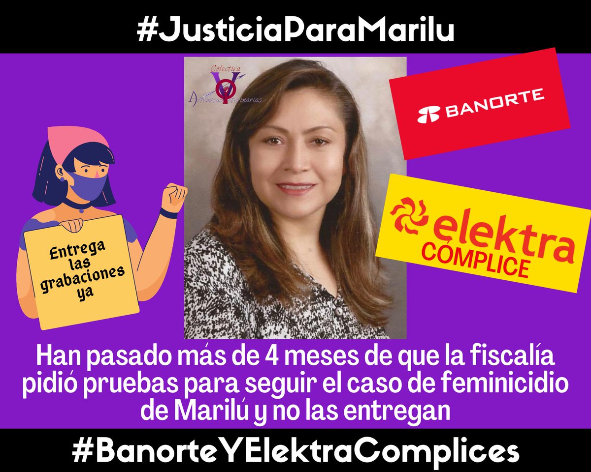 jazmm97's tweet photo. Un Feminicida puede quedar  libre porque @Banorte_mx @Tiendas_Elektra los encubren

#JusticiaParaMarilu #BanorteYElektraComplices https://t.co/9gNGGDy1A9