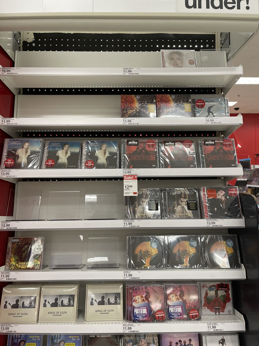 MeghanSteffey's tweet photo. My tradition of going to Target to buy a physical copy of @carrieunderwood’s new album had to happen a few days after the release, but I got it! So happy to see there were only 2 left on the shelf!💖 #CarrieUnderwood #MySavior https://t.co/lEgU0FFPBf