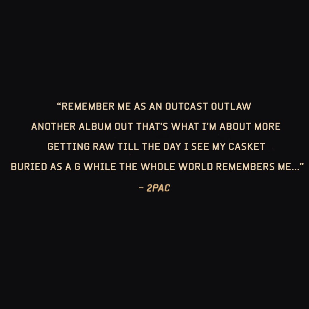2PAC's tweet photo. Until The End Of Time.

Link in bio to preorder 20th Anniversary limited edition vinyl and merchandise. https://t.co/ynjayHTgTo