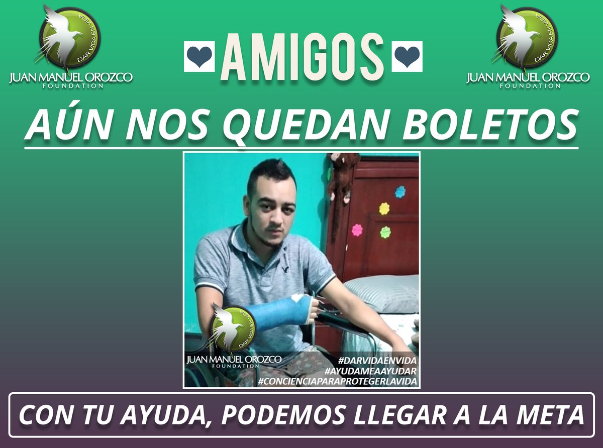 FoundationJMO's tweet photo. ‼Amigos de México y Estados Unidos‼‼
Estamos en la recta final de la Rifa de #JulioSaavedra
👉Aún nos queda cierta cantidad de Boletos para todas las personas que nos quieran ayudar de manera Vía Electrónica o en Los Puntos de Venta📍. https://t.co/yflSPAIKep
