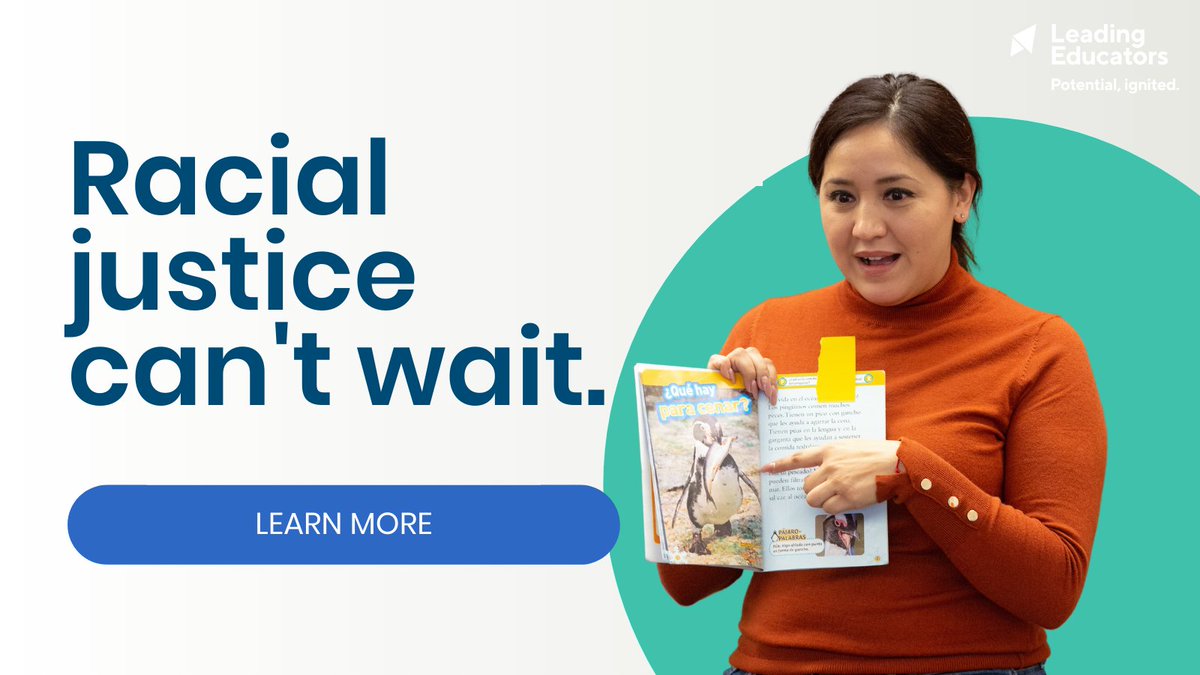 Hey Greater Grand Rapids educators: racial justice can’t wait. Don’t miss the opportunity to join this cohort of Equity Fellows! Learn more: leadingeducators.org/grand-rapids-t…