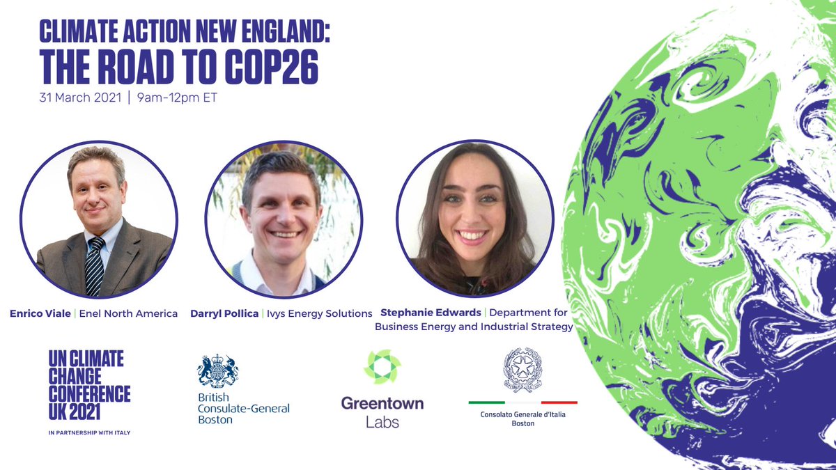 Driving to Zero: Transportation &amp; Climate: how #cleanenergy power the #greenrevolution ♻️ towards  #netzero 🌎

🔹 Moderator: <a href="/kellyBICEP/">Anne L. Kelly</a>, <a href="/CeresNews/">Ceres</a>
🔹 Enrico Viale, <a href="/EnelGroup/">Enel Group</a>
🔹 Darryl Pollica, <a href="/IvysEnergy/">Ivys Energy Solutions</a>
🔹 Stephanie Edwards, @beisgovuk 
Register ➡ hopin.com/events/climate…