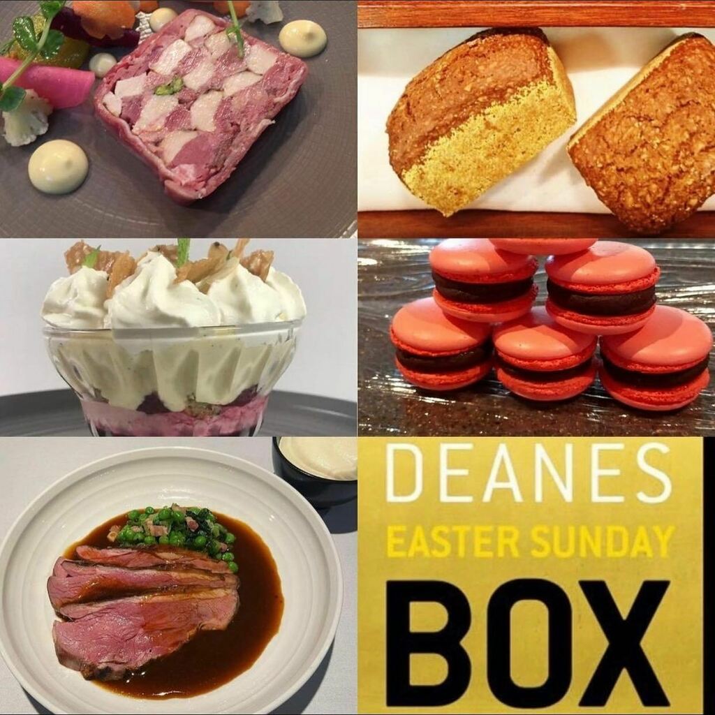 Our <a href="/deanesatqueens/">Deanes At Queens</a> and <a href="/deanes_eipic/">E|I|P|I|C</a> collaboration for Easter is selling fast ....

Visit michaeldeane.co.uk to place your order

#eatatdeanes #deanesatqueens #deaneseipic #eastersunday #deanesbox #supportsmallbusiness #belfasttakeaway instagr.am/p/CNA60Umh9Yz/