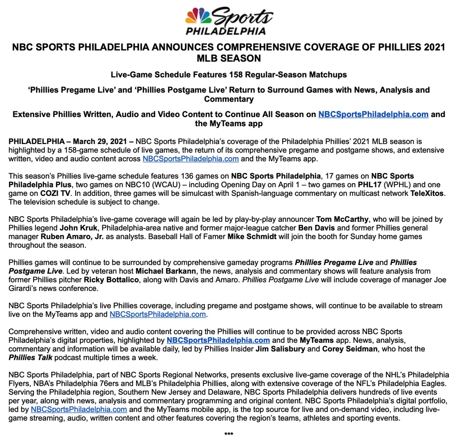 MBarkannNBCS's tweet image. Starting this week.  #AllSeason