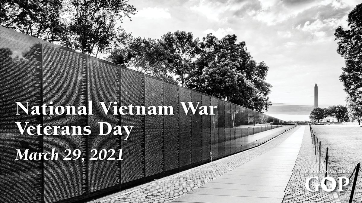 WIAssemblyGOP's tweet photo. Today is #VietnamVeteransDay. Thank you to all those who served in Vietnam for your service and sacrifice. We are eternally grateful. https://t.co/T5y1c9RsIV