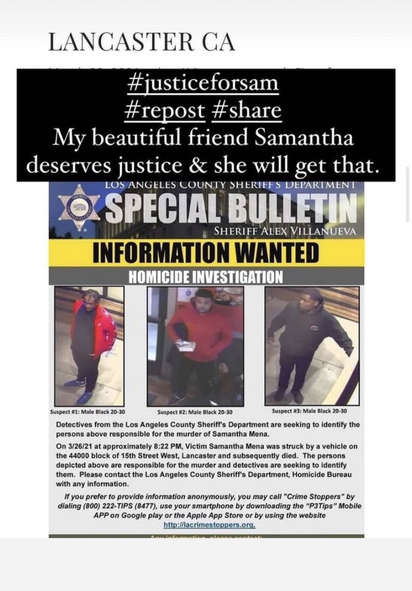 NinjaKittyPina's tweet photo. Please repost if you can . My coworker was murdered by these pieces of shit. #justiceforsam https://t.co/MspiKuHNDG