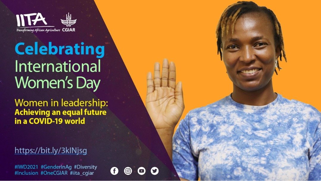 IITA_CGIAR's tweet photo. 🎙️For every challenge, I see an opportunity and a chance to learn about myself, improve my skills, and strengthen my emotional intelligence.
Watch Maria Egwakhide, Field Trial Supervisor, IITA
https://t.co/9kwT7XZym2
#IWD2021 #ChooseToChallenge #cgiargender #womenpower https://t.co/zmtP73tFXN