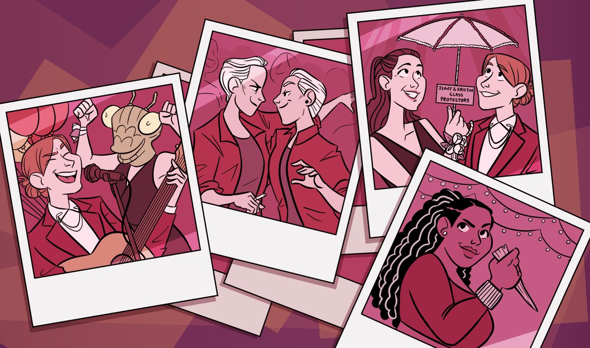 dk_draws's tweet photo. Hey #VisibleWomen 👋

I’m Diana! I’m an art director &amp; illustrator working in animation. Drawing queer characters bein' cute is my favorite thing✨ https://t.co/OvlZUm6CmL
