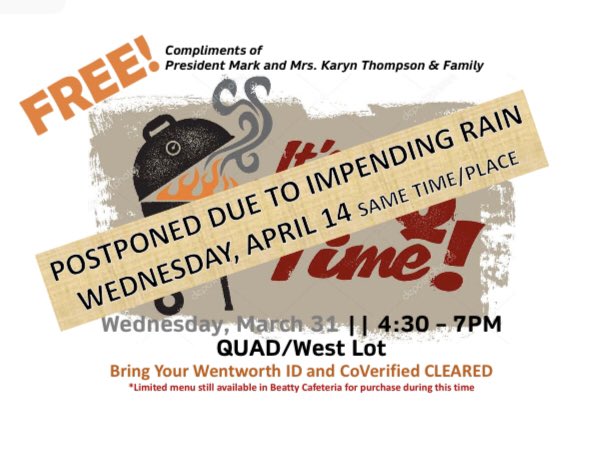 AnnamariaWenner's tweet photo. Looks Mother Nature’s weather plans aren’t going to work with our BBQ plans. 
🌂🌧☔️
BBQ rescheduled to Wednesday, April 14
🍔🌭
Same time, place, and menu
🕠
Still FREE
👍 https://t.co/WuHVEuw0Tv
