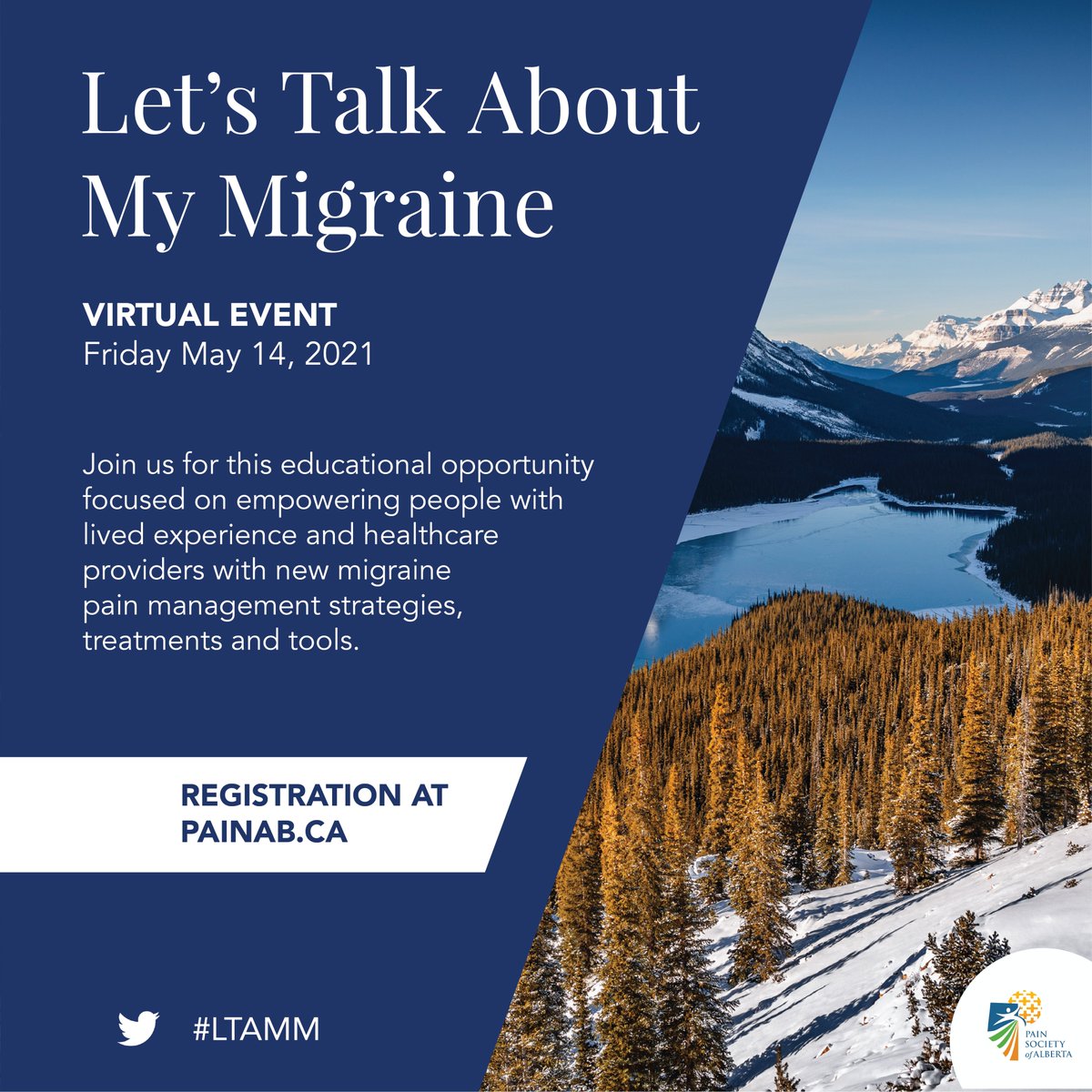 Alberta_Pain's tweet photo. πππ'π¬ πππ₯π€ #ππ’π π«ππ’π§ππ¬ π§ β‘οΈ
Together with @MigraineCanada, we bring together a multidisciplinary panel to empower people with new #pain management strategies, treatments and tools. #LTAMM
Registration is open! https://t.co/NJjfQvcC9G https://t.co/NzuRFoxo5M