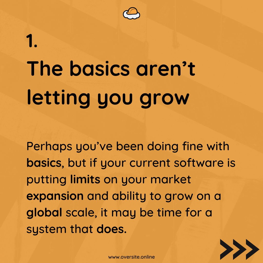 OversiteERP's tweet photo. Do you need an ERP? Here are 3 signs you may need one 📈

Get in touch with us today we'd love to help:

📩info@oversite.online
📞01924288012
🌍https://t.co/lFNTOW0aYR

#businessowner #Construction https://t.co/IgpnRqX1oz