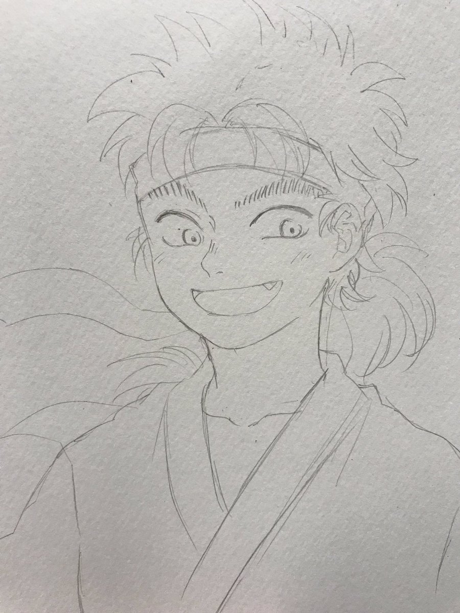 これはいつか塗る杭瀬村の辣韮協会会長(だっけ?) #nin_draw 
※10min 