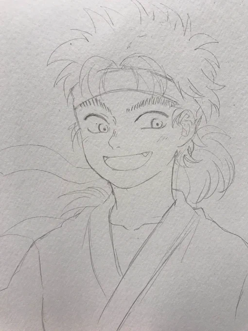 これはいつか塗る杭瀬村の辣韮協会会長(だっけ?) #nin_draw 
※10min 