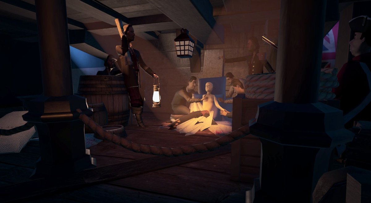 ParkLife55's tweet photo. TRAFALGAR EXPERIENCE 
This attraction takes guests on board the HMS Victory in the heat of the most famous sea battle in history @PlanetCoaster #planetcoaster #nelson #trafalgar #victory 🇬🇧⚓ https://t.co/ddEhyxgXt9