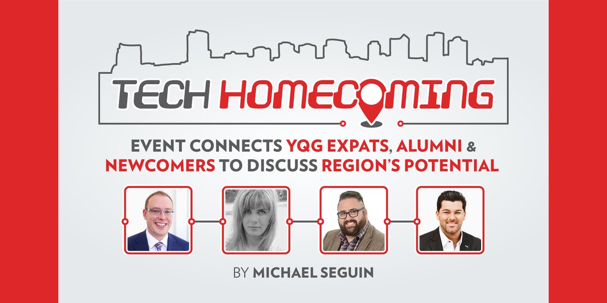 WEtechAlliance's tweet image. #TechHomecomingYQG Connects #YQG Expats, Alumni &amp;amp; Newcomers to Discuss Region’s Potential

“…we need to think big! We need to be bold! We need to just say, ‘why not?’ and go!” - @JasonReynar, incoming CAO @CityWindsorON 

Story &amp;amp; video ➡️ bit.ly/3w7rEzt